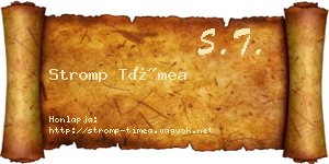 Stromp Tímea névjegykártya